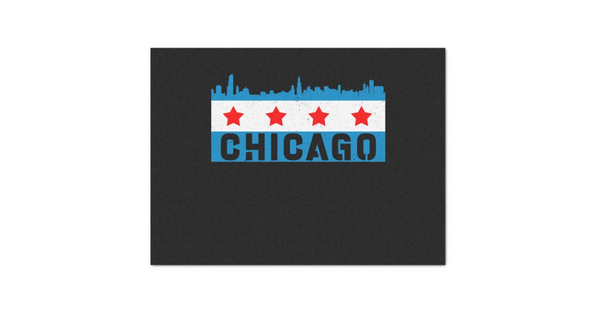 Retro Chicago Flag 