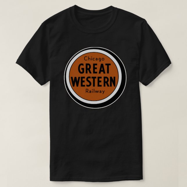 Vintage Chicago Great Western Railway T-Shirt (Design Front)