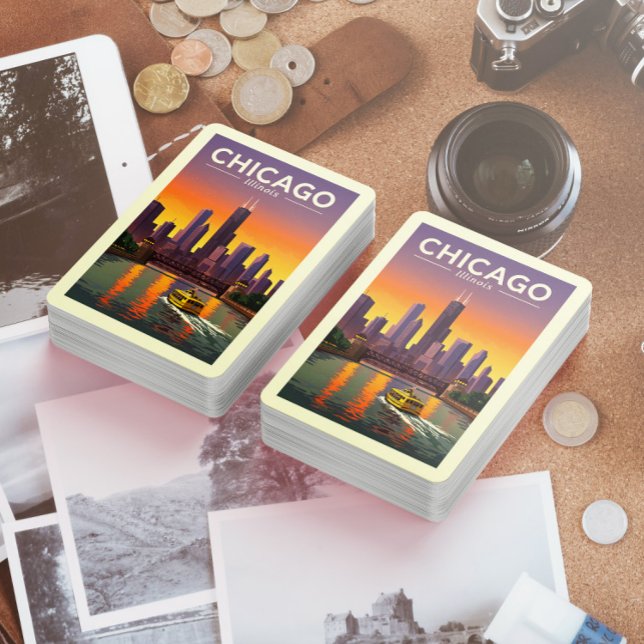  Vintage Chicago Illinois Poker Cards (Creator Uploaded)
