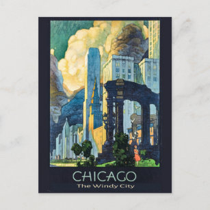 Vintage Chicago Illinois Windy City Postcard