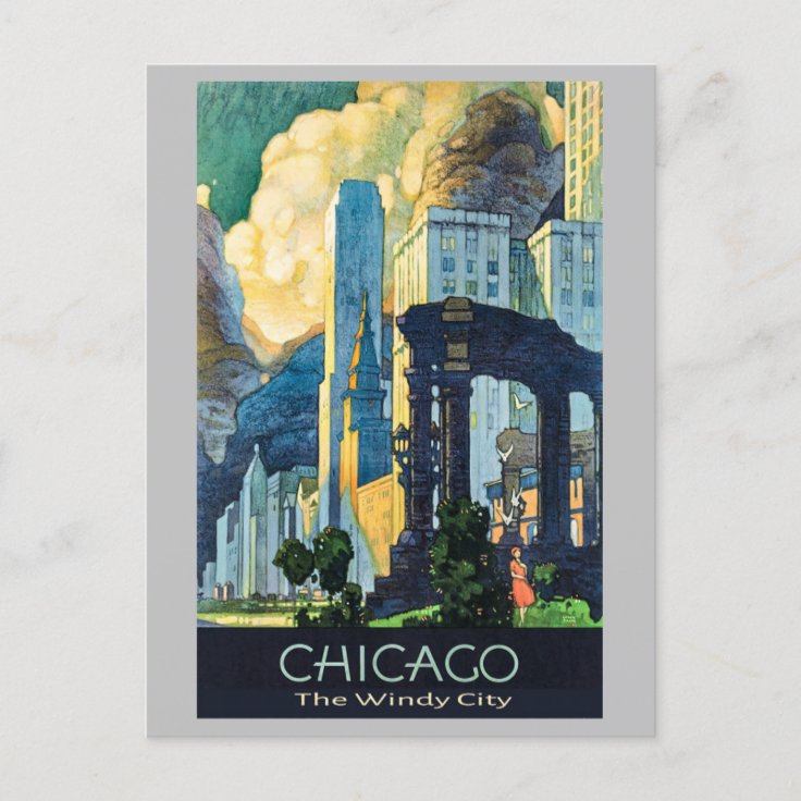 Vintage Chicago Illinois Windy City Postcard 