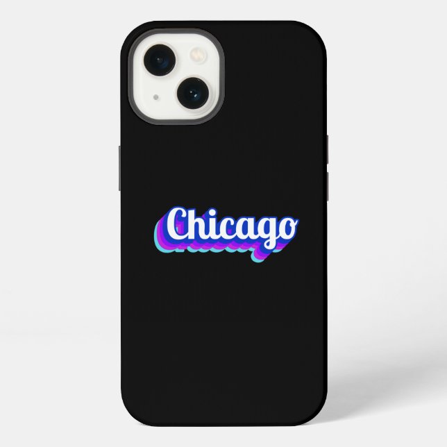 Vintage Chicago  Iphone Case (Back)