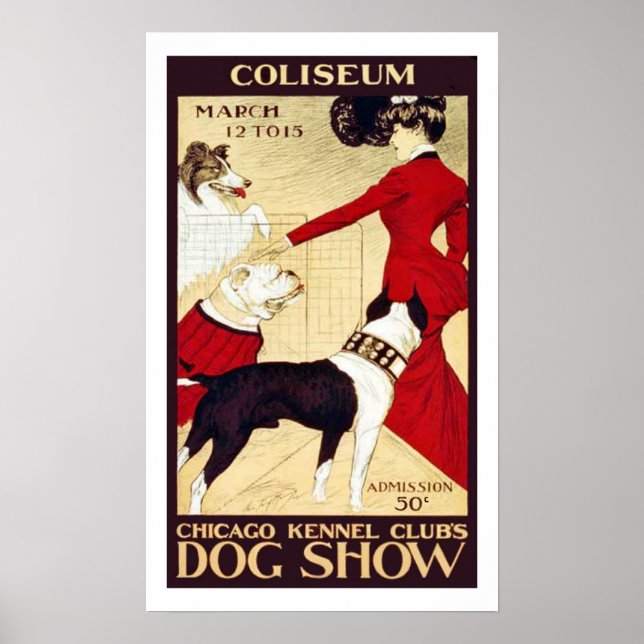 Vintage Chicago Kennel Club Show Poster (Front)