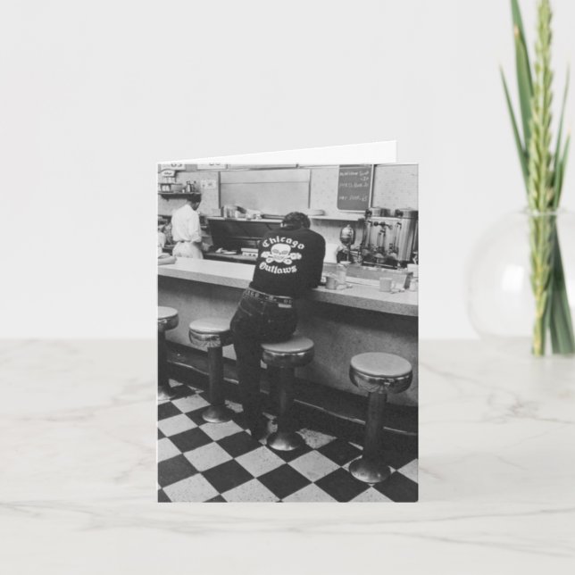 Vintage "Chicago Outlaws" Note Card (Front)