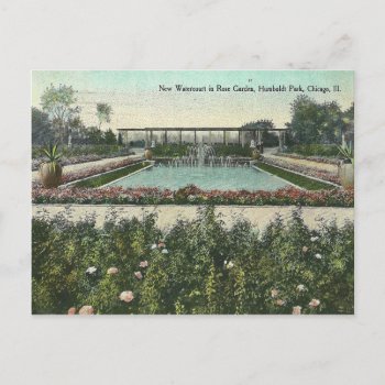 Vintage Chicago Park Postcard by thedustyattic at Zazzle