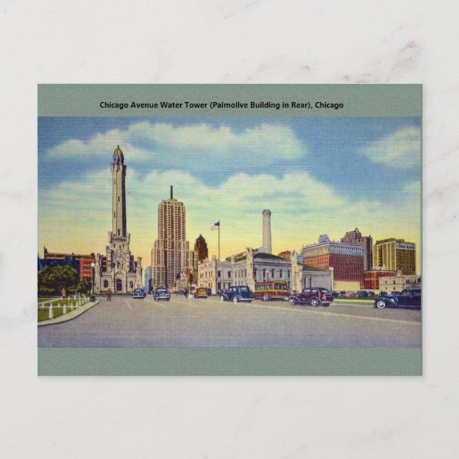 Vintage Chicago Post Card (Front)