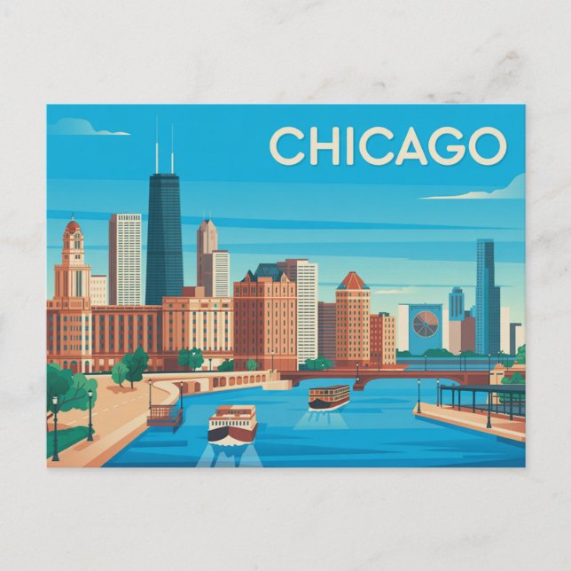 Vintage Chicago Postcard (Front)