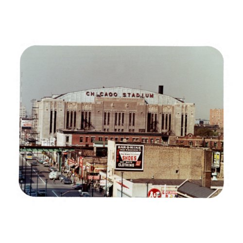 Vintage Chicago Stadium Rock Concert Venue 1968 Magnet