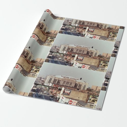 Vintage Chicago Stadium Rock Concert Venue 1968 Wrapping Paper