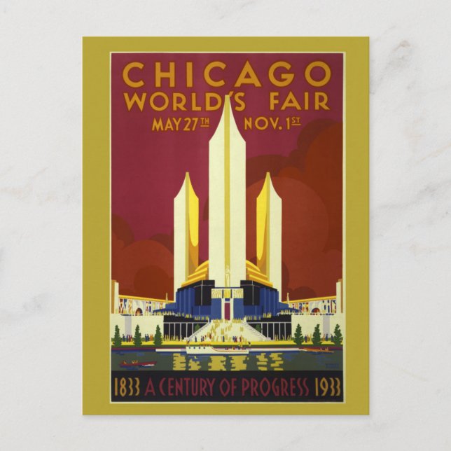 Vintage Chicago Travel Postcard (Front)