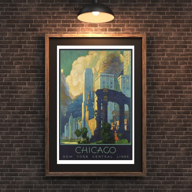 Vintage Chicago Travel Poster  (Creator Uploaded)