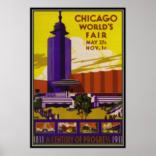 Vintage Chicago, USA - Poster