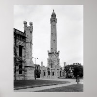 VINTAGE CHICAGO WATER TOWER 1933