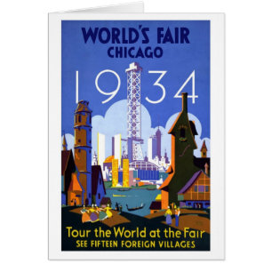 Vintage Chicago World's Fair 1934 Ad Cards