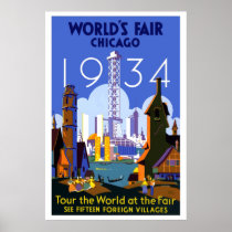 Vintage Chicago World's Fair 1934 Travel