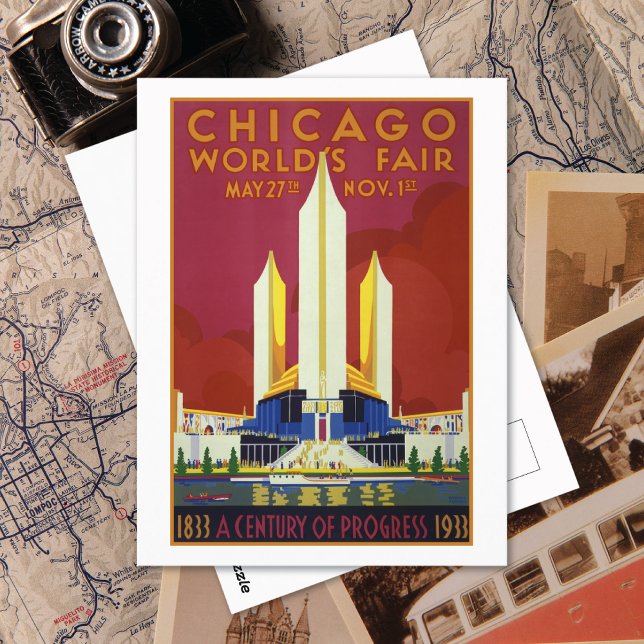 Vintage Chicago World's Fair Travel Postcard (Creator Uploaded)