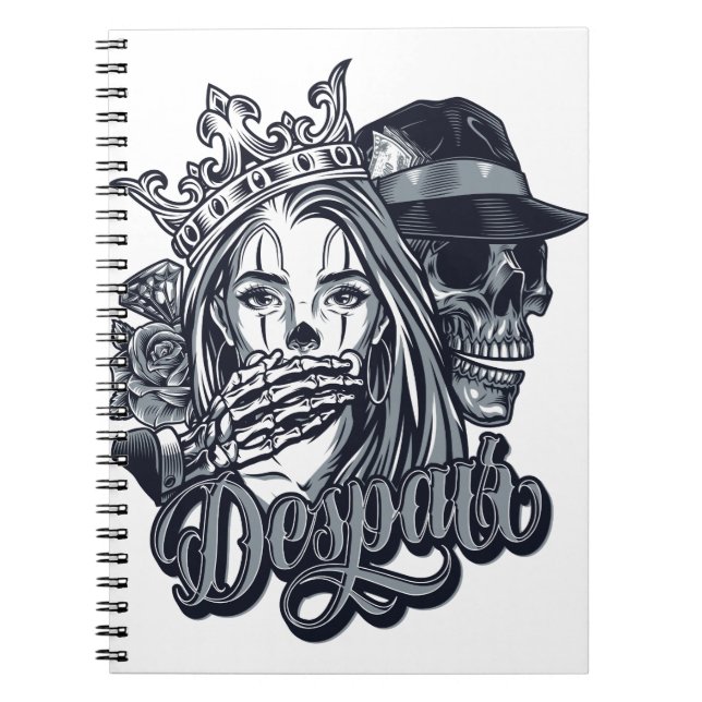 Vintage chicano style tattoo notebook (Front)