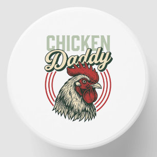 Vintage Chicken Daddy Rooster Shirt Design_1 Mini Candle Favors