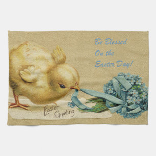 Vintage Chicken Easter Holiday Kitchen Towel