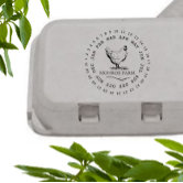 Farm Fresh Eggs, Monogram Egg Carton Stamp