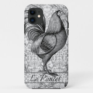 Vintage Chicken Illustration iPhone 11 Case