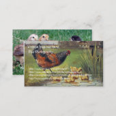 Vintage Chicken Items and Photography Business Card (Front/Back)