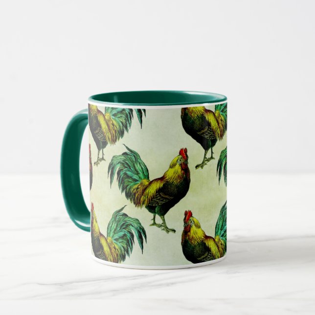 Vintage Chicken Mug (Front Left)