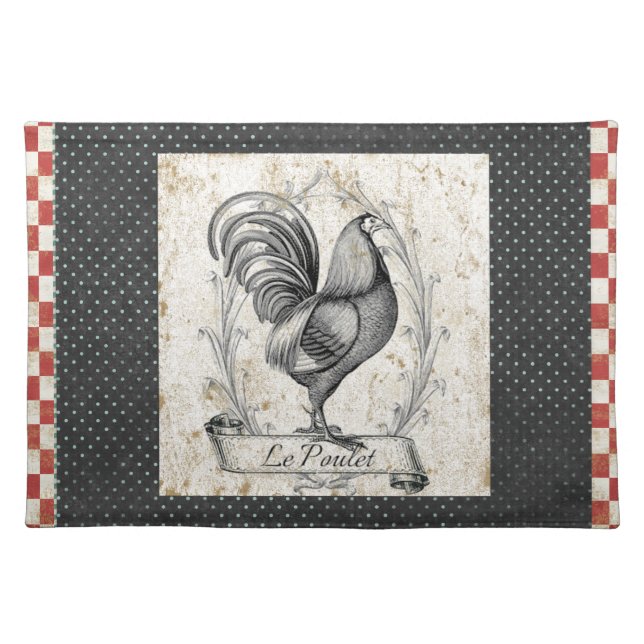 Vintage Chicken Placemat (Front)