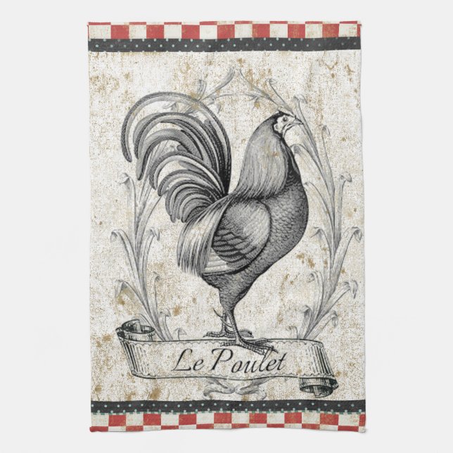 Vintage Chicken Towel (Vertical)