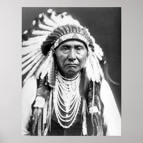 Vintage Chief Joseph Native American Poster