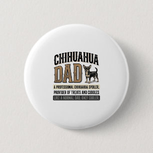Vintage Chihuahua Dad Dog Lover Shirt Design_1 Button