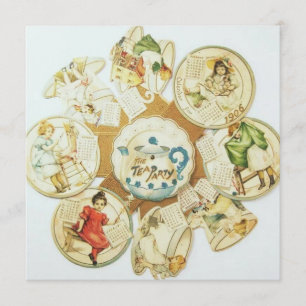 Vintage Chikdren's Tea Party Invitation