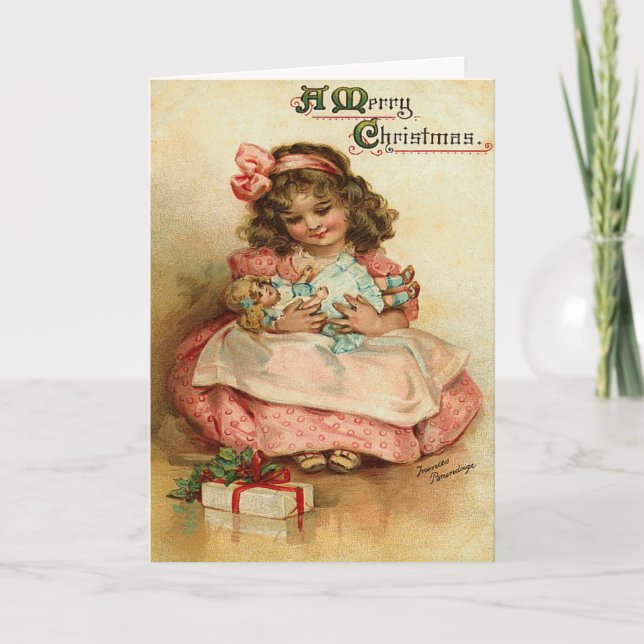 Vintage Child Christmas Card (Front)