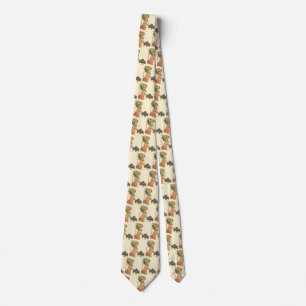 Vintage Child Cute Blond Girl Talking on Toy Phone Neck Tie