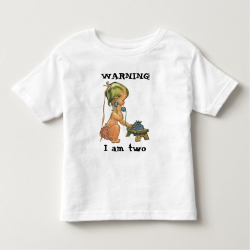 Vintage Child Cute Blond Girl Talking on Toy Phone Toddler T_shirt