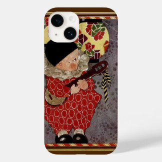 Vintage Child Harlequin, Musician Playing Banjo Case-Mate iPhone 14 Case