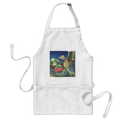 Vintage Child Organic Gardening Victory Garden Adult Apron