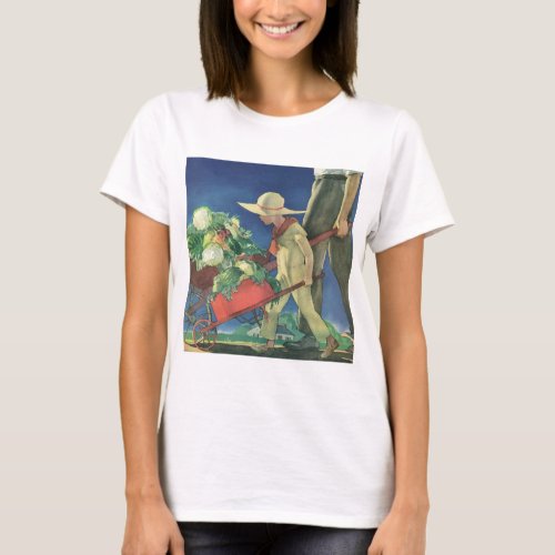 Vintage Child Organic Gardening Victory Garden T_Shirt