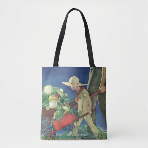 Vintage Child Organic Gardening Victory Garden Tote Bag