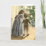 Vintage Children and Tree Christmas Card