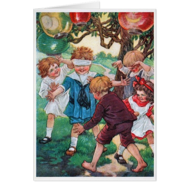Vintage - Children at Play, Cards (Front)