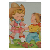 Vintage children blank card (Front)