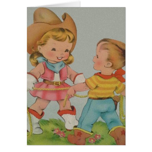 Vintage children blank card (Front)