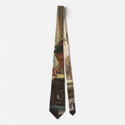 Vintage Children Boy Newspaper Journalists Writer Neck Tie