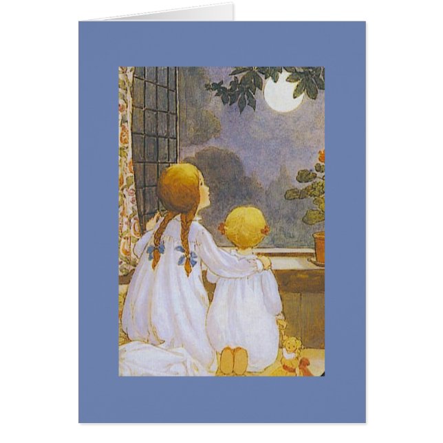 Vintage - Children Gazing at the Moon, (Front)