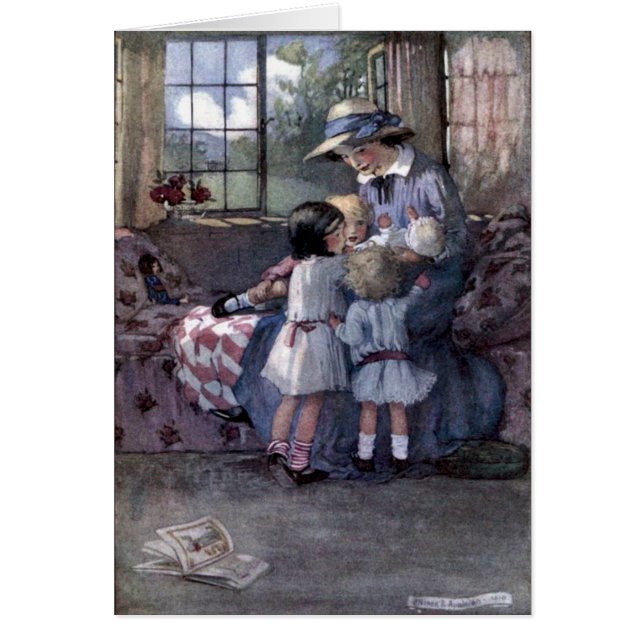 Vintage - Children Meet the New Baby, (Front)