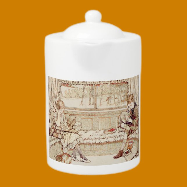 Vintage children reading teapot (Creator Uploaded)