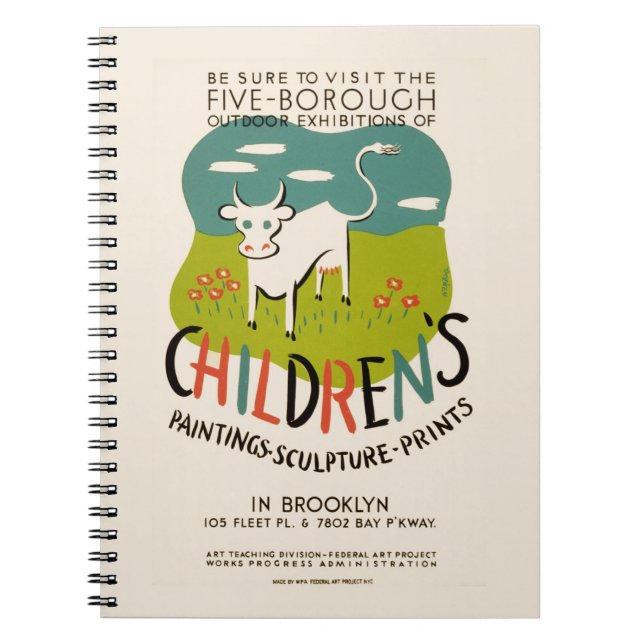Vintage Children’s Art notebook (Front)