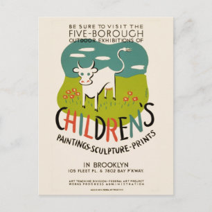 Vintage Children’s Art postcard