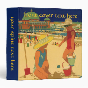 Vintage Children, Sisters Family Vacation at Beach Binder